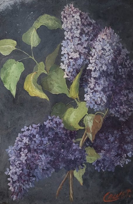 Michel Calvet (XX) - Bouquet de lilas