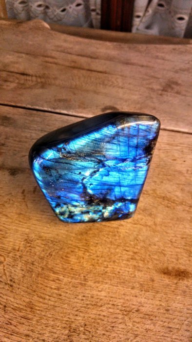 Labradorite - Colore argento blu paesaggio - Forma libera - Altezza: 15 cm - Larghezza: 13 cm- 2246 g
