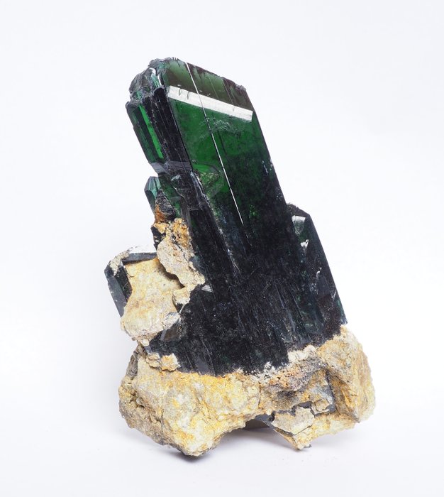 Vivianit Kristalle auf Muttergestein - Höhe: 11 cm - Breite: 6.5 cm- 50 g