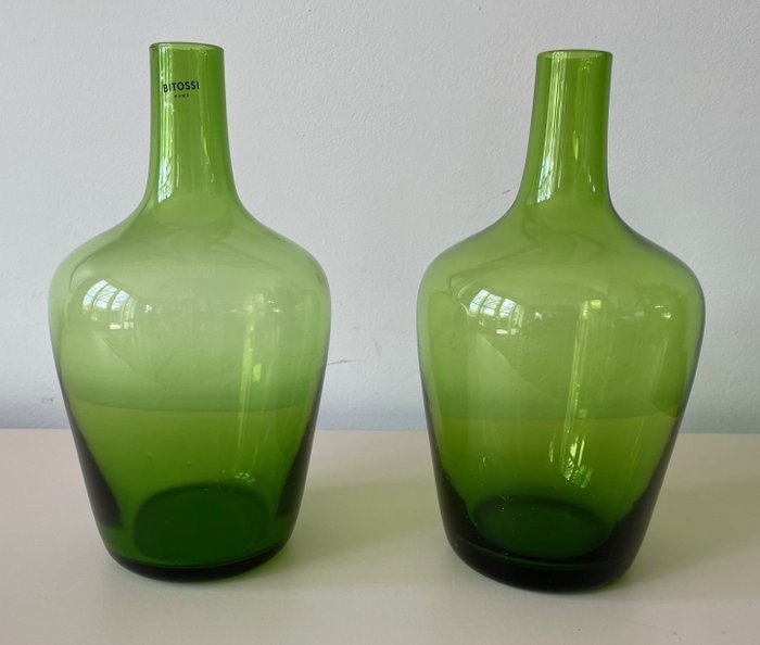 Bitossi - Decanter (2) - Serie Bottiglia - Vetro