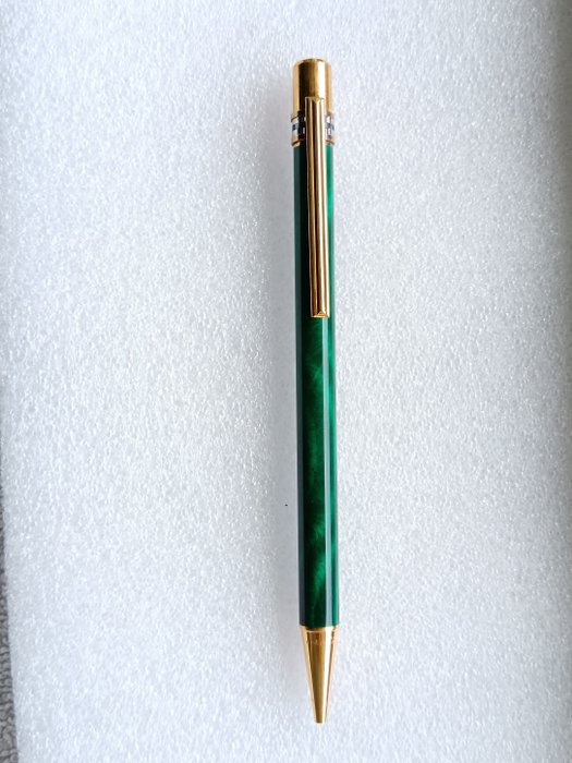 Cartier - Penna a Sfera Must De Verde Malachite 1989 - Kulspetspenna