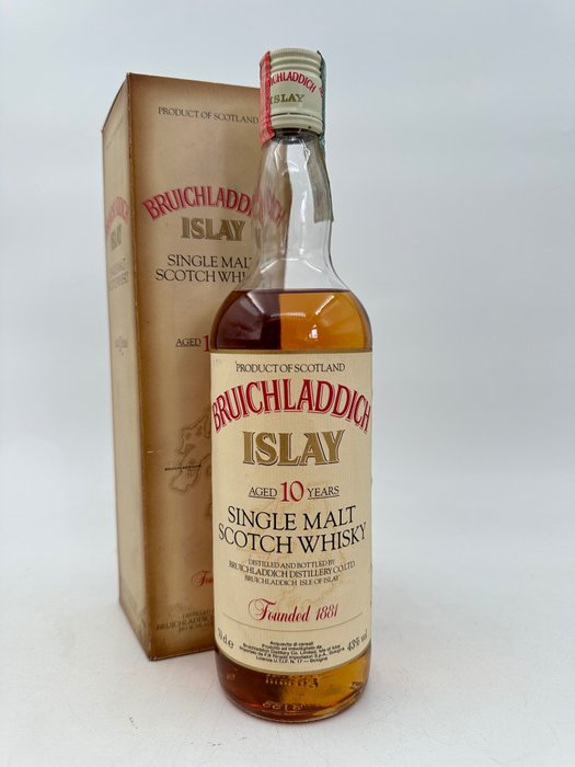 Bruichladdich 10 years old - Original bottling  - b. anii `90 - 70 cl