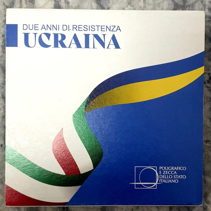 意大利，2024 年“乌克兰抵抗两年”奖章 - 奖章 - 2024 