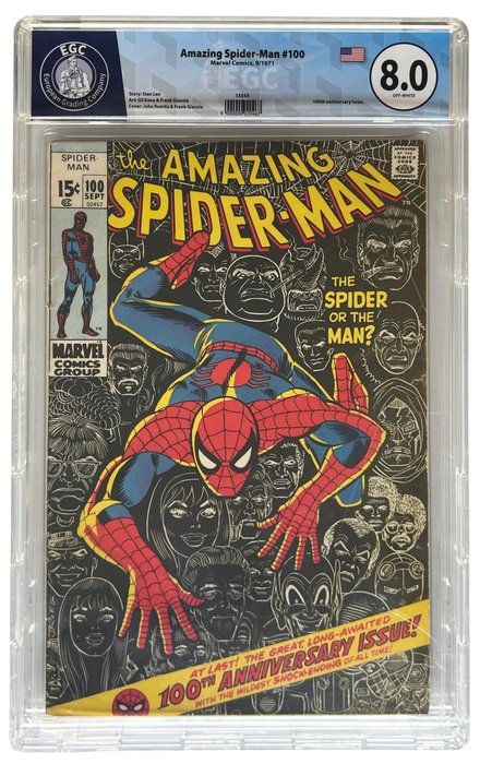 Amazing Spider-Man 100 - EGC Graded - 1971 - Anniversary Issue - 1 Graded comic 8