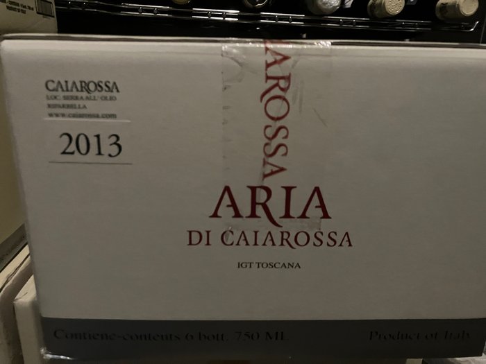 2013 Aria di Caiarossa - Super Tuscans - 6 Flasker (0,75 L)