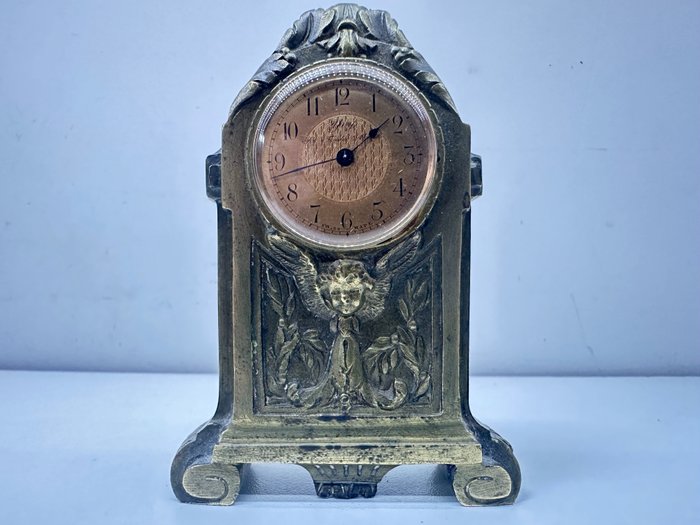 Relógio de mesa com marca registrada Ivy - Bronze - 1930-1940