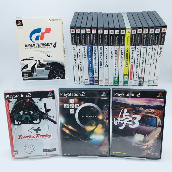 Sony - PlayStation 2 - Gran Turismo, Shutokou Battle, and others - Set of 21 - From Japan - 電動遊戲 (21) - 帶原裝盒