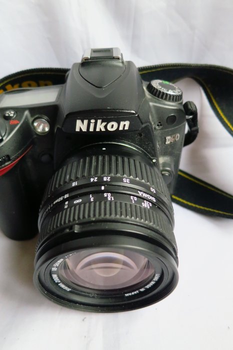 Nikon, Sigma D90 + Sigma 18-50mm f/3.5-5.6; NIEUWSTAAT 数码相机