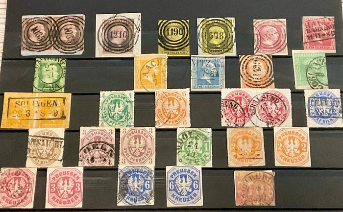 Preußen 1850/1864 - Geprüfte und lohnenswerte Partie mit vielen besseren Briefmarken. - Michel Spezial 2022 / aus Mi. Nr. 1 - 25