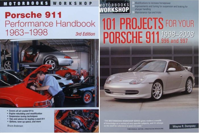 2 Books - Porsche 911 Performance Handbook 1963-1998 + 101 Projects for Your Porsche 911 - 2009
