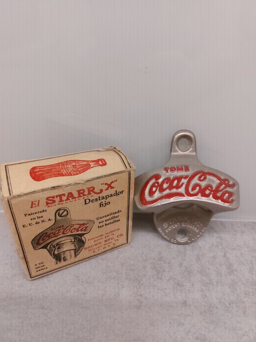 開瓶器 -  稀有盒裝西班牙文 STARR X 可口可樂 - 鋁