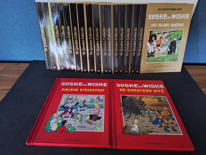 Suske en Wiske - De Gouden Collectie + De sinistere site HC en Sinjeur Stekkepoot HC - 17 Album - Limited and numbered edition - 2006