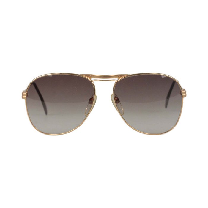 Other brand - Vintage Aviator Gold Metal Sunglasses M7019 58/16 135 mm - Solbriller