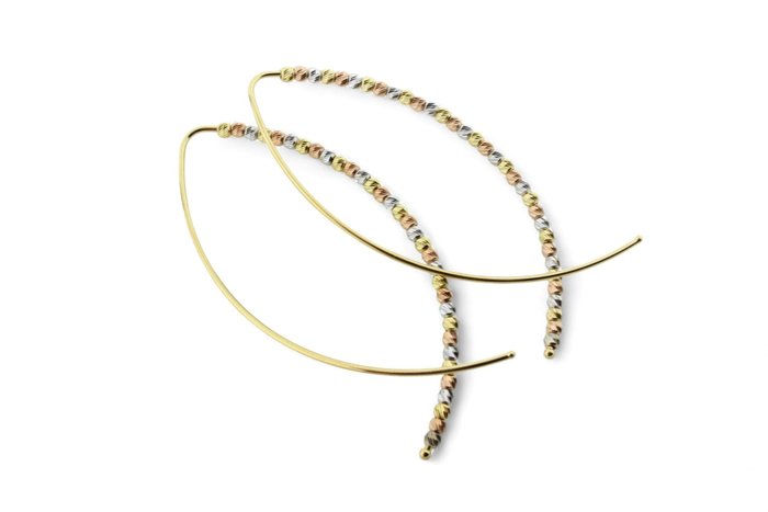 Hoop earrings - 18 kt. Rose gold, White gold, Yellow gold 