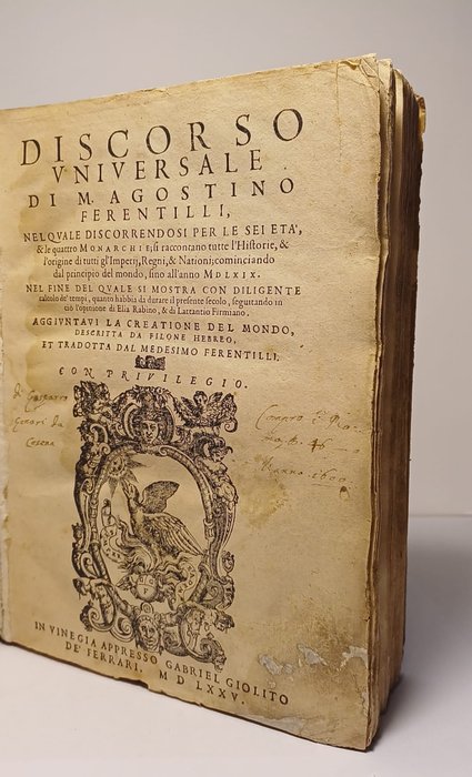 M. Agostino Ferentilli - Discorso Universale - 1575