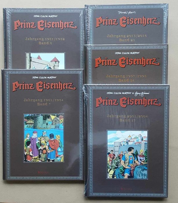Prins Valliant, Prinz Eisenherz Bände 6, 7, 14, 17 und 23 - 5 Album