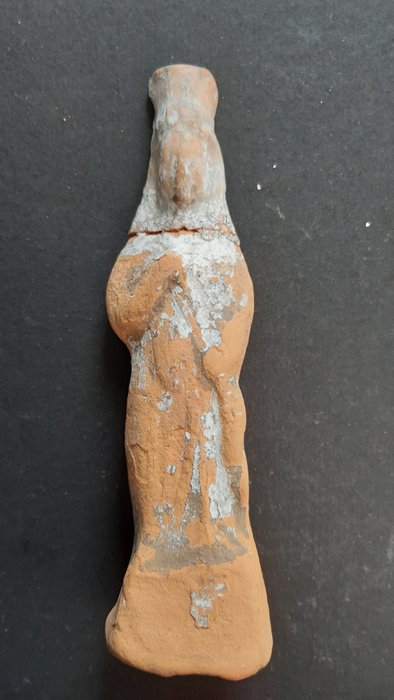 古希腊，古典时期 Terracotta 科雷 - 12.3 cm  (没有保留价)
