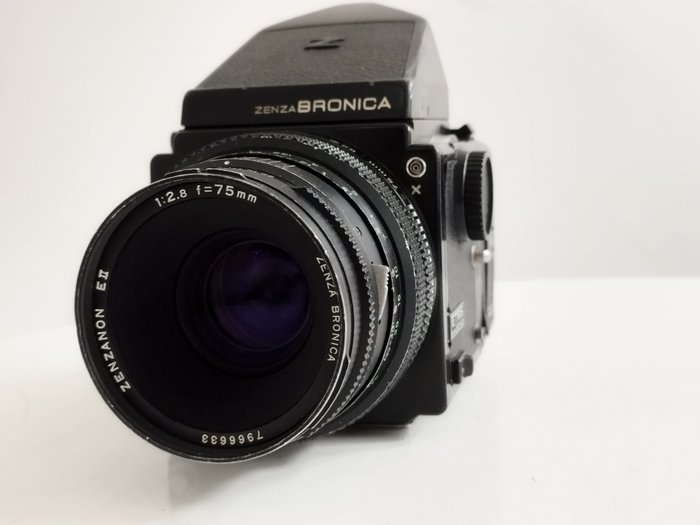 Bronica Zenza ETRS +  Zenzanon E II 75mm f2,8 (No darkslide) Middenformaatcamera