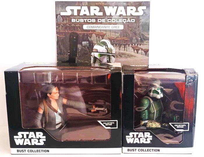 Planeta De Agostini - Spielzeug Star Wars Bust Collection - Collector's Edition - 1 x Ray Skywalker ; 1 x Comandante Gree