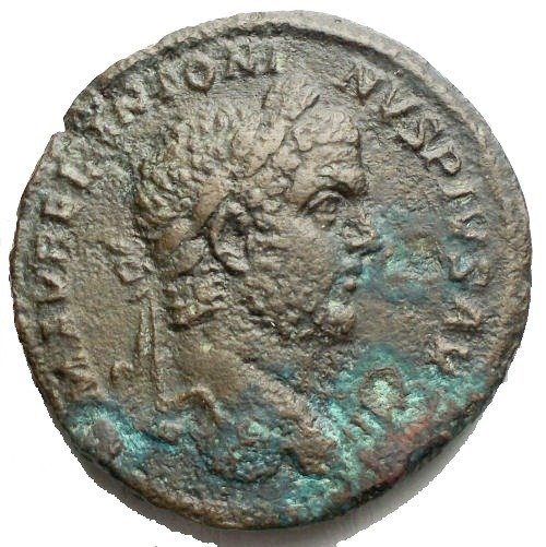Römisches Reich. Caracalla (198-217 n.u.Z.). Sestertius Rome, AD 210 - Mars