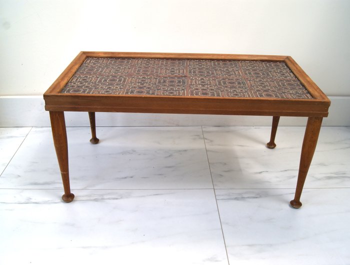 边桌 - 木, 复古法式陶瓷边桌