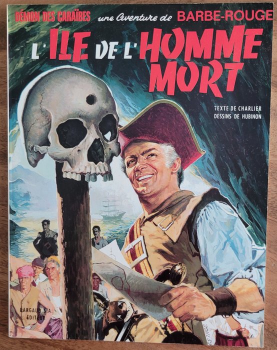 Barbe Rouge T7 - L'Ile de l'Homme Mort - B - 1 Album - Første utgave - 1967