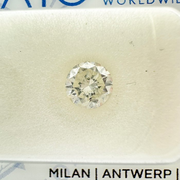 1 pcs Diamante - 0.53 ct - Rotondo - H - I1, No Reserve Price!