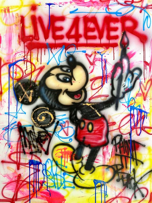 Outside - Mickey Mouse - live 4 ever / paint it black