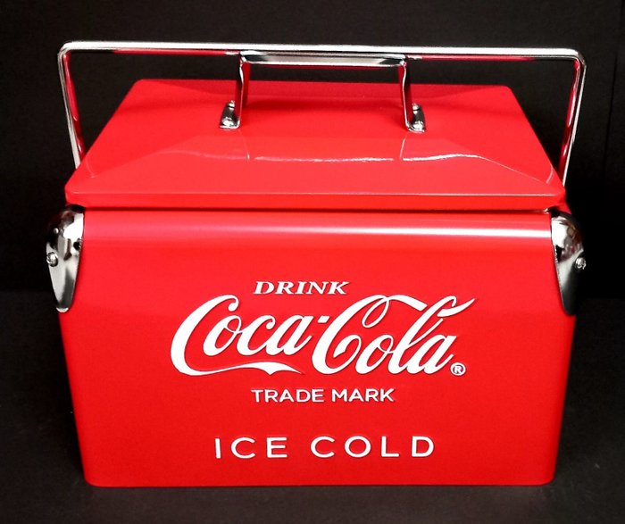 Coca Cola - Eiskübel -  Exklusiver Kühlschrank und Kühler in limitierter Auflage - Stahl (rostfrei)