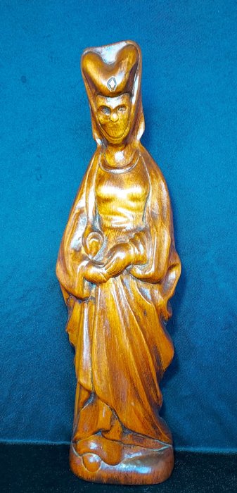 雕塑, Sculpture, Pleurant after the figure from the mausoleum of Isabella of Bourbon (1436-1465) - 44 cm - 橡木 - 1920