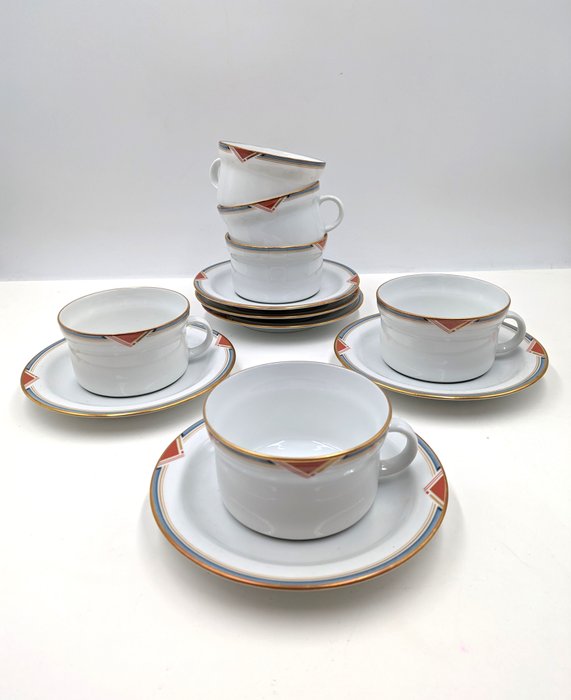 Richard Ginori - 茶杯套装 - 瓷
