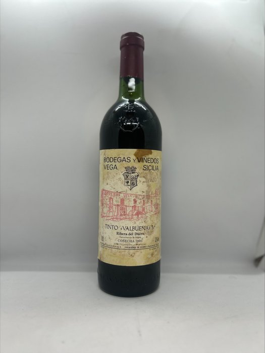 1990 Vega Sicilia, Tinto Valbuena 5º Año - 里貝拉格蘭德爾杜羅 Reserva - 1 Bottle (0.75L)