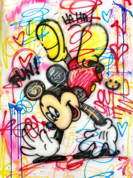 Outside - Mickey Mouse - fun!