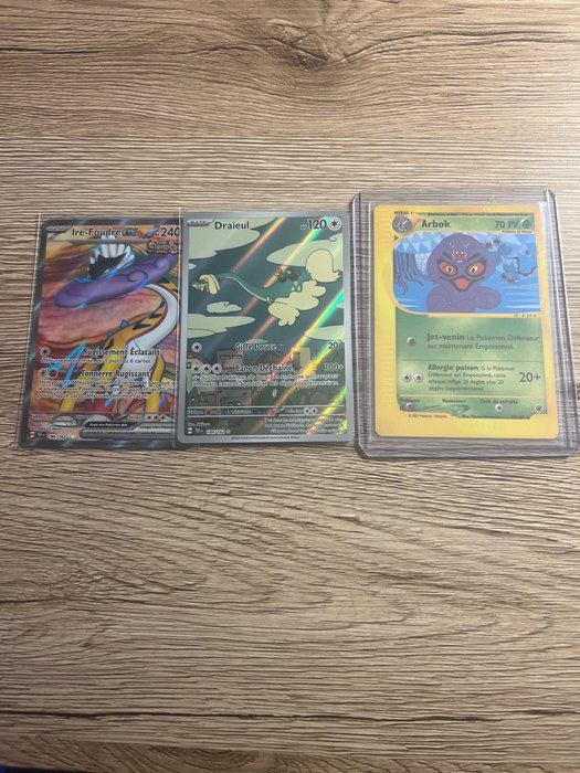 Pokémon - 3 Card - Arbok , Ire-foudre - Draïeul