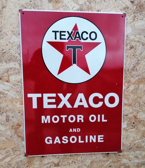 Texaco - 广告标牌 - 铁