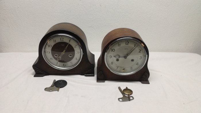 Reloj de sobremesa  (2) - Latón, Madera, Herreros Enfield - 1950-1960