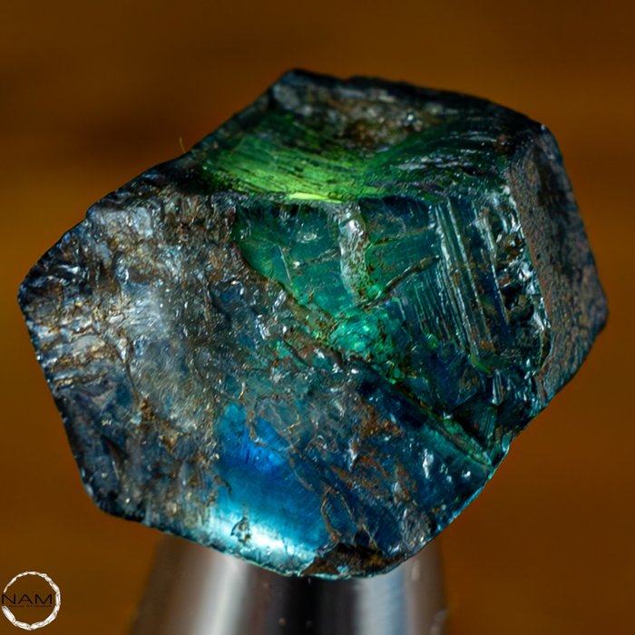 Cristal de safira azul escuro natural Não tratado/não aquecido 49,65 ct, do Quênia- 9.93 g