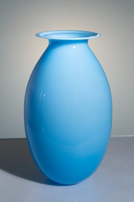 Murano, VeArt - Attr. - Vase -  Opalin - 25 cm  - Glas