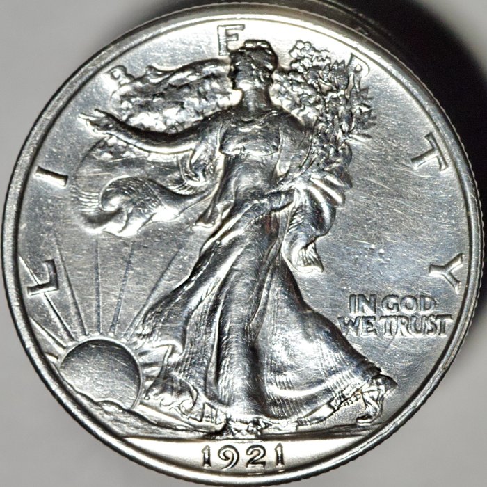 Ηνωμένες Πολιτείες. Walking Liberty Half Dollar 1921