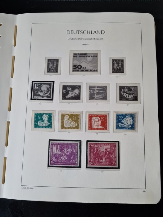 东德 1949/1959 - GDR 收藏/不完整 - Michel