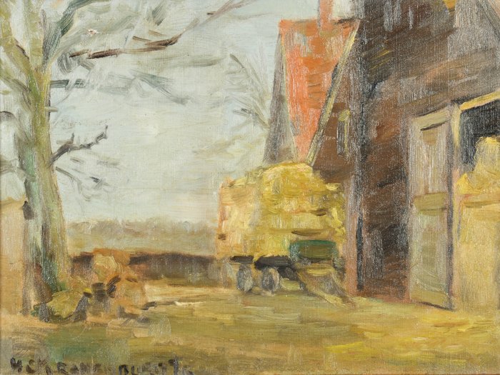 Hendrik Cornelis Kranenburg (1917-1997) - Getting the hay to the barn