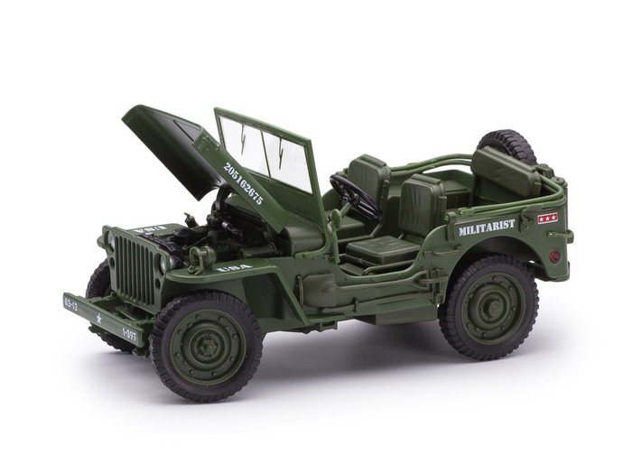 KDW 1:18 - Αυτοκίνητο μοντελισμού - Jeep Willys 'Militarist'