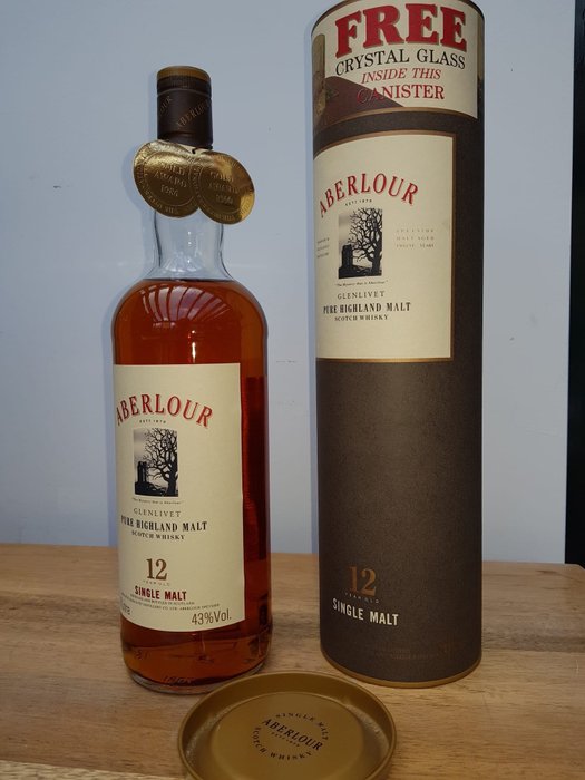 Aberlour 12 years old - Original bottling  - b. Jaren 1990 - 1,0 Liter