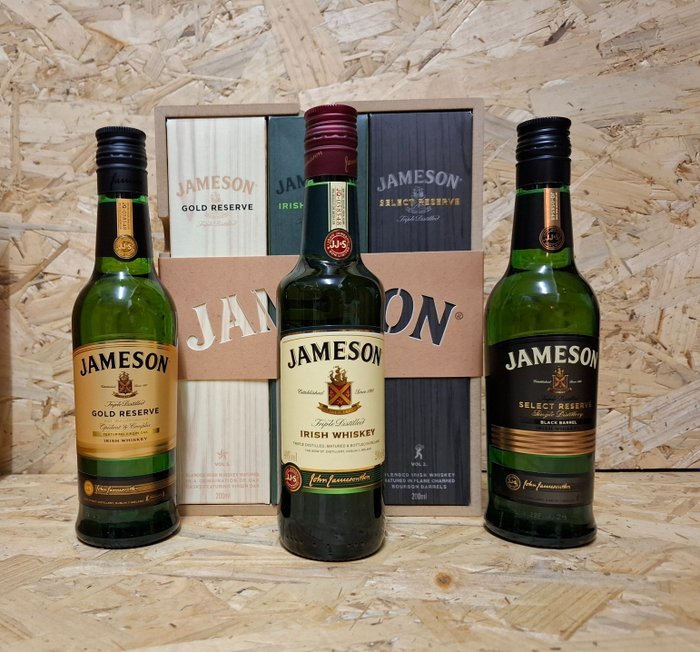 Jameson - Trilogy Gift Pack - Irish Whiskey, Gold Reserve & Select Reserve  - 200 ml - 3 flaskor