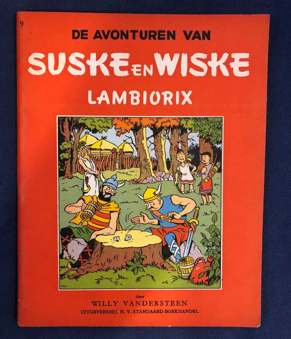 Suske en Wiske 9 - Lambiorix - 1 Album - Uusintapainos - 1956