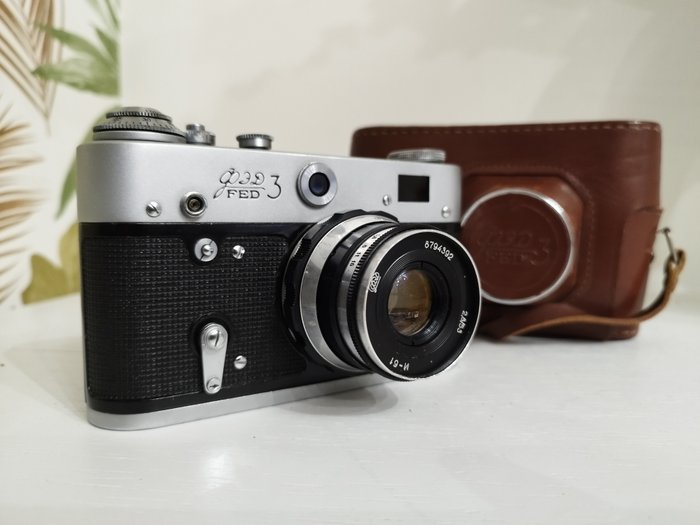 FED 3 + Industar 61l/d f2,8 / 53mm Αναλογική compact φωτογραφική μηχανή