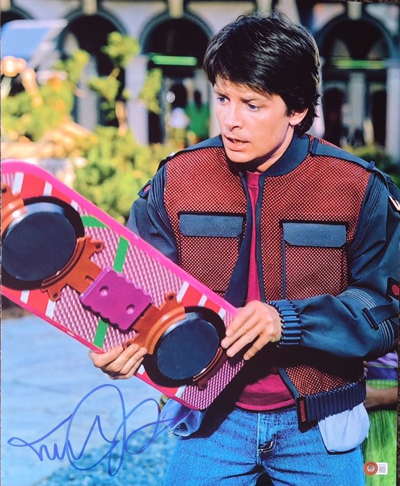 Back to the Future - Signed by Michael J. Fox (Marty McFly) - Beckett