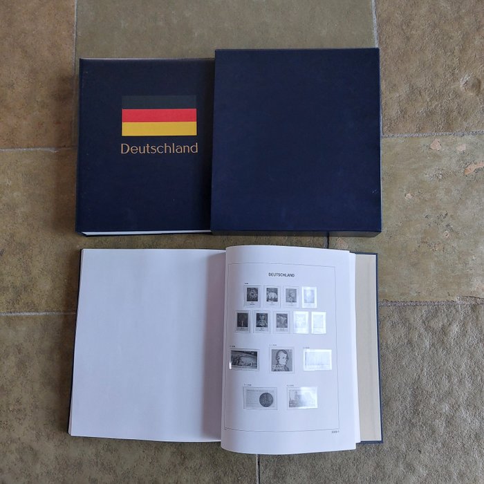 Duitsland, Bondsrepubliek 1990/2018 - Davo luxe voorbedrukte vellen compleet in 2 delen