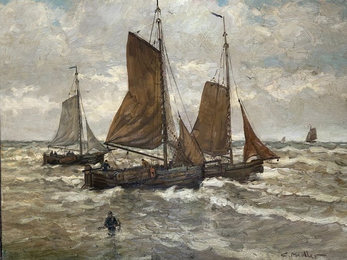 Cornelis Bastiaan " Cees " Muller (1941 ) - Schepen op zee