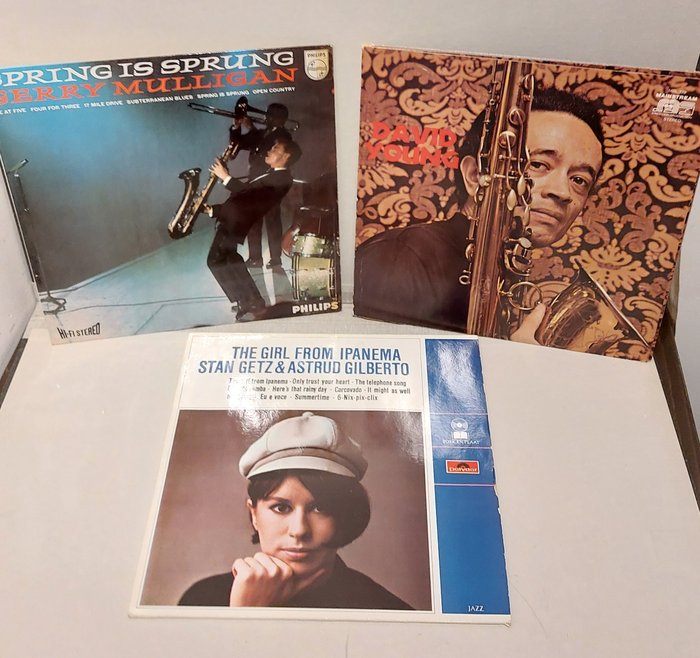 Gerry Mulligan/David Young/Stan Getz & Astrud Gilberto - Spring is Sprung/David Young/The Girl From Ipanema - Różne tytuły - Płyta winylowa - Stereo - 1963